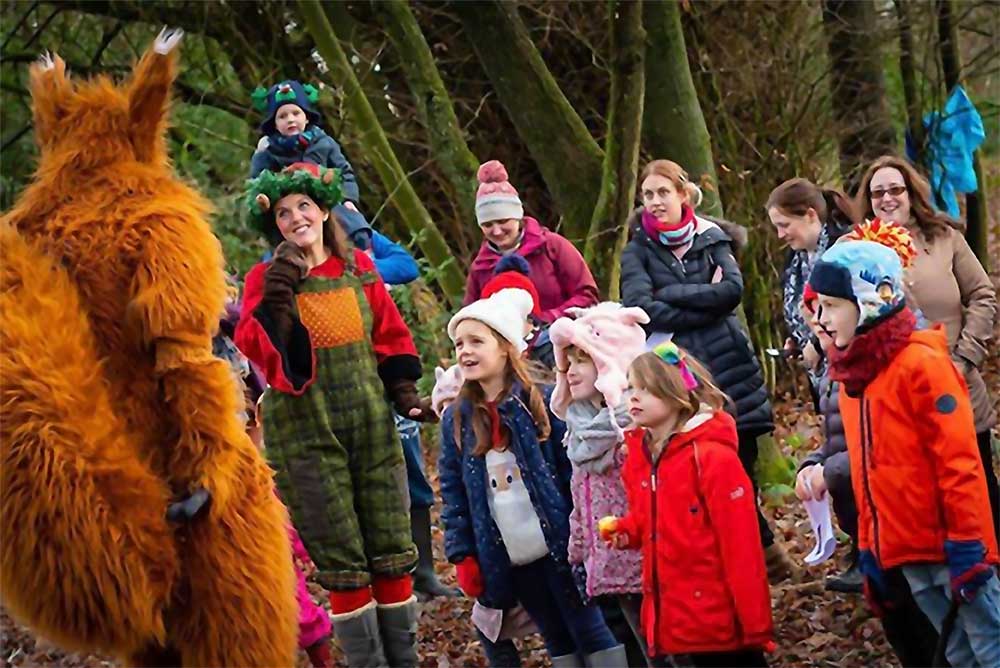 Wassailing with a squirrel - in an interactive Rusticus Adventure